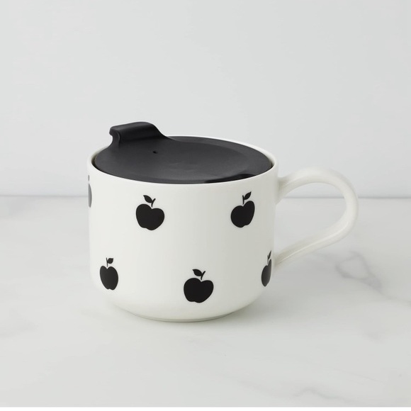 Kate Spade New York Apple Toss Travel Mug, 1.08, White - Picture 4 of 11